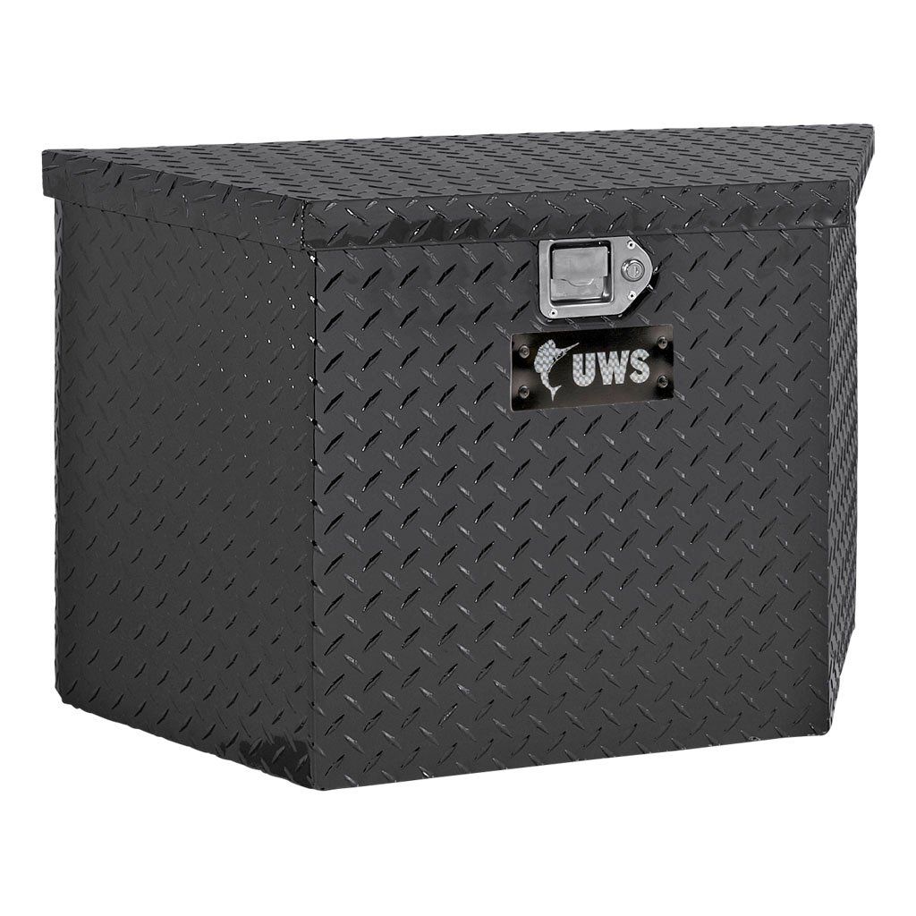 UWS - TBV-49BLK - 49" V-SHAPED UTILITY TRAILER BOX BLACK - Indiana Trailer Sales