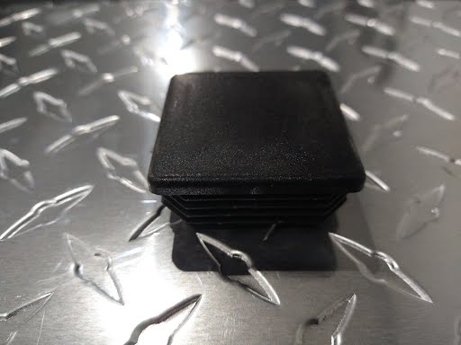 Plastic PJ Cap 2x2 inches for trailer body and frame components by PJ Trailers MFG, Inc.