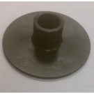 Metal pull bar end cap for body and frame, compatible with PJ Trailers MFG Inc. utility trailers, durable steel construction.