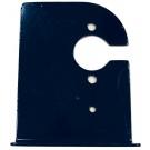 Steel L.H. tarp bracket for trailers, front mount, compatible with PJ Trailers MFG Inc. trailer accessories.