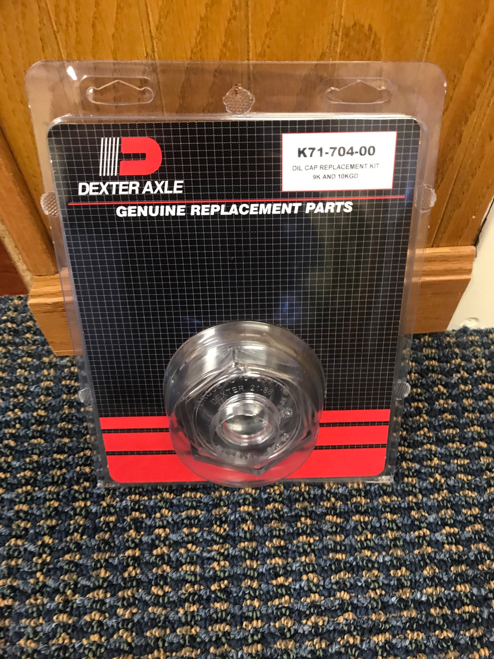 Tex Trail Cap Oil Kit for Axle Components, 9K-10KGD New Style, durable axle oil cap with secure fit for heavy-duty trucks.