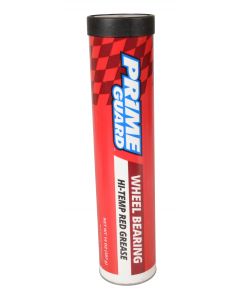 Red Hi-Temp Grease 14oz tube by Tex Trail, designed for axle components, with visible packaging and label.