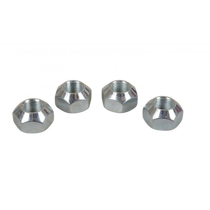 Tex Trail 90° nut cone, 5/8-18 GR8 DX axle component, showing the metal nut cone with threading and corrosion-resistant finish.