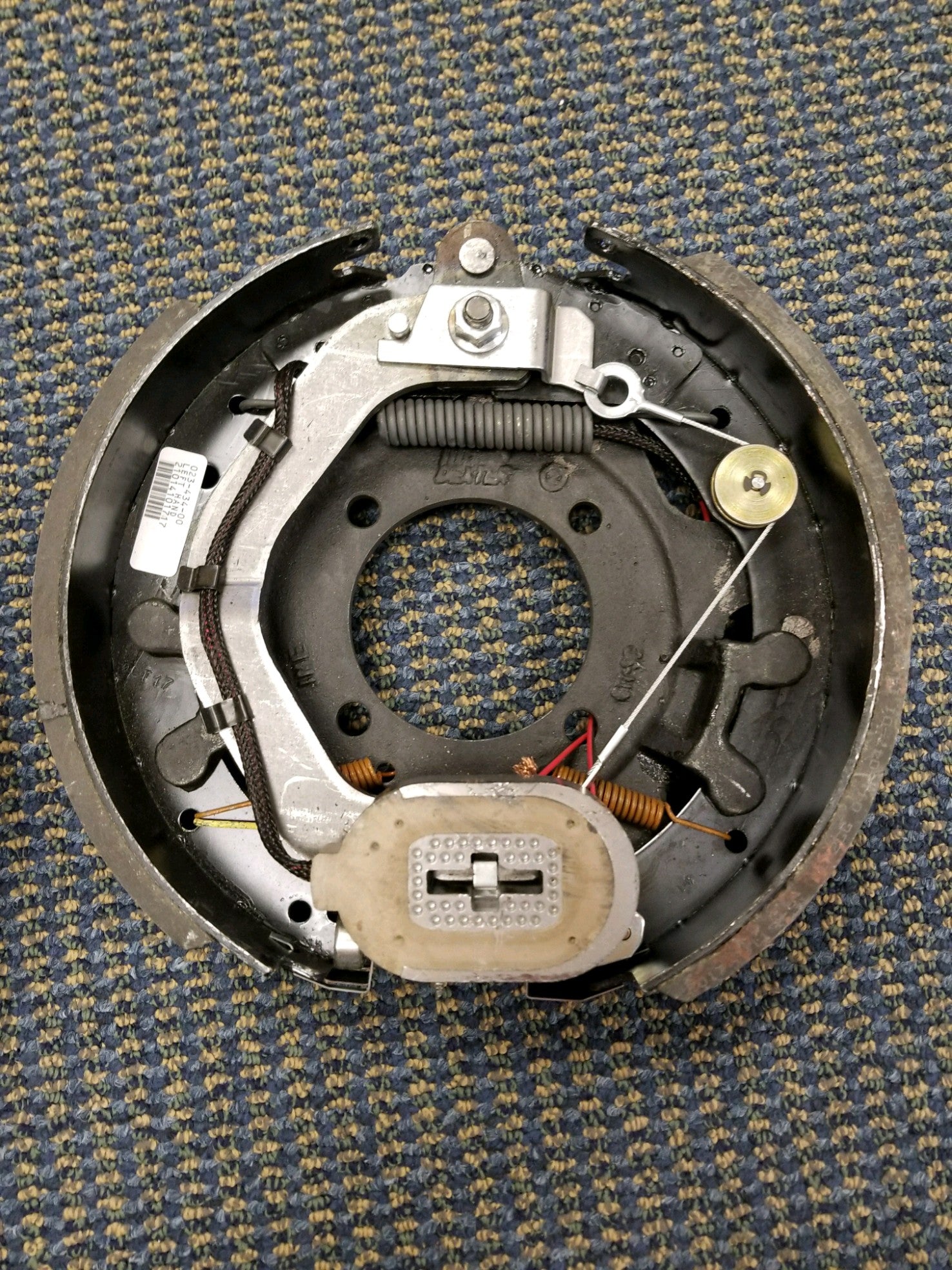 Electric brake for off-road vehicles, Tex Trail Dexter 8K left brake, durable and reliable for heavy-duty use.