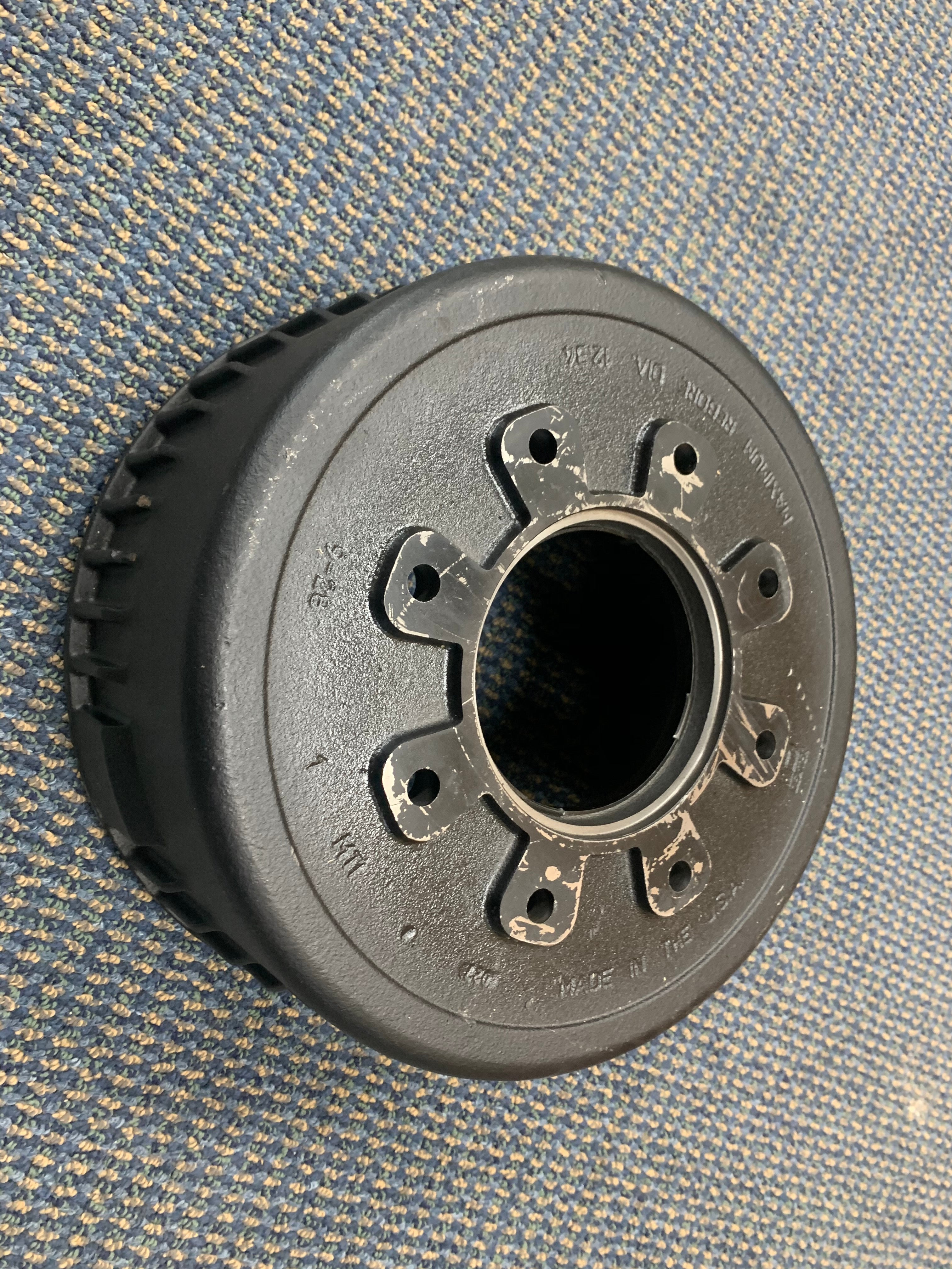 Tex Trail Drum DX 12-15K brake drum, 12.25x5 size, for heavy-duty drum brake systems, shown in the image.