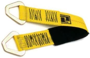 Tex Trail cargo control strap with 2x21-inch straps and D-rings for secure vehicle axle transport.