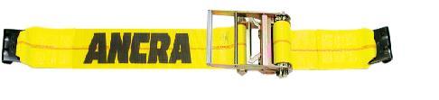 Tex Trail cargo control strap ratchet 4x30 feet with flat design for secure load restraint on trucks and trailers.