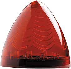 Tex Trail 2.5-inch round beehive 8D electrical light, black plastic housing with clear lens and mounting base.