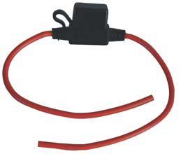 Tex Trail 30-AMP In-Line Fuse for electrical and lighting systems, shown in a close-up view of the fuse component.