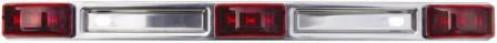 Red LED light bar, 14.25 inches, mini 9D model by Tex Trail, designed for electrical and lighting applications.