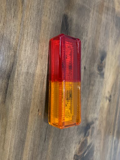 Tex Trail LED C/M Thin Line Amber Red 2D 4.13 Rect Fender Mount electrical light for off-road vehicles