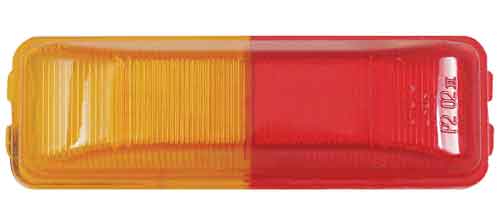 Tex Trail LED C/M Thin Line Amber Red 6D Rect Fender Mount Light, electrical and lighting product for off-road vehicles.