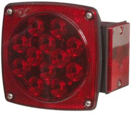 Tex Trail LED STT 4.75 SQ 80 RH stop turn tail light with 11 diodes, right-hand electrical and lighting component.