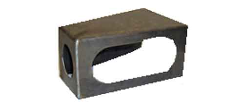 Electrical light box for 6-inch oval LHS by Tex Trail, mounted on a vehicle for lighting or signaling purposes.