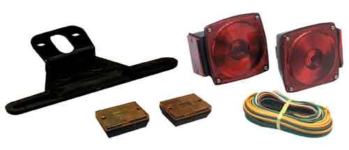 Tex Trail complete light kit with switch and 20-foot harness for electrical and lighting applications, designed for off-road vehicles.