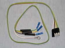 Tex Trail Pigtail 4 Flat 36L Molded TRL Side electrical connector for lights and wiring systems.