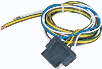 Tex Trail 5-flat molded socket vehicle side with 60-inch lead for electrical connections in automotive and trailer applications.