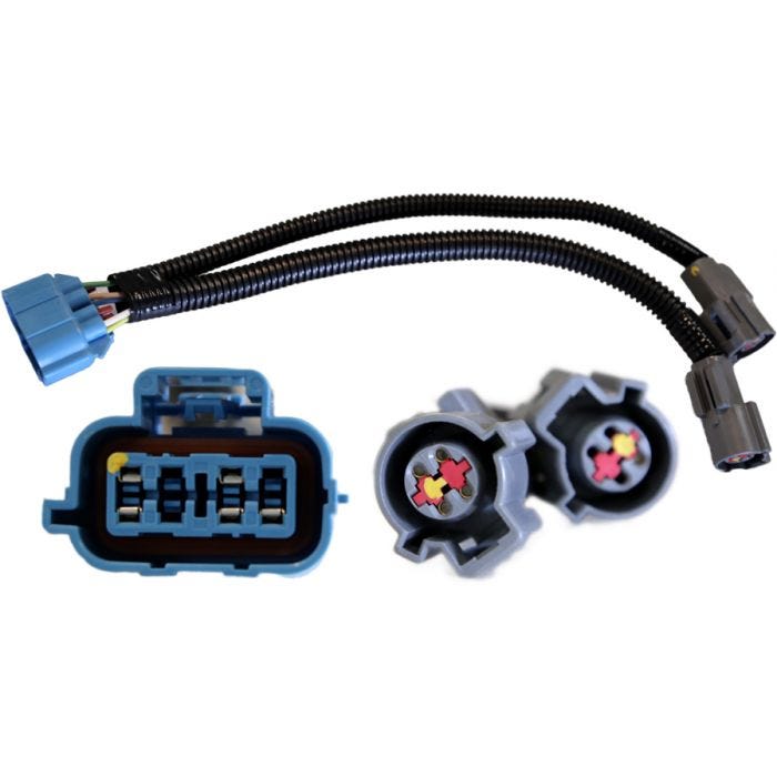 Tex Trail truck bed adapter for Ford chassis cab 1999-2020, electrical and lighting component, shown with wiring and connectors.