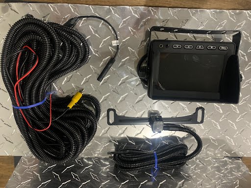 Truck Bed Back-Up Camera W/ 5"Monitor Universal License Plate Mount - Indiana Trailer Sales