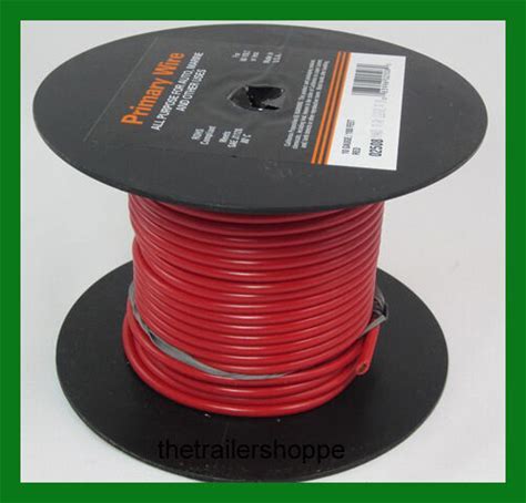 Red 14/1 electrical wire from Tex Trail, sold by the foot, suitable for electrical and lighting projects.