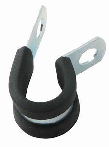 Metal wire loom clamp from Tex Trail for electrical and lighting applications, designed to secure cables and wires effectively.
