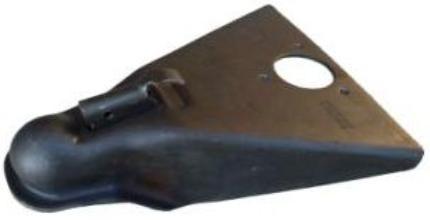 Tex Trail 14K 2 5/16 A-frame oil thumb latch coupler for jacks and trailers, with robust construction and easy thumb latch operation.