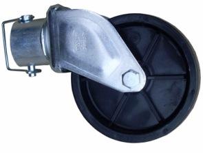 Tex Trail Jack Caster Pinlock 2ID 1.2K, a durable jack and coupler component with a pinlock mechanism for secure attachment.