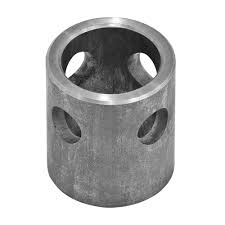 Tex Trail weld-on male pipe jack mount with 5/8-inch pin for 5,000-lb jacks, suitable for heavy-duty lifting equipment.