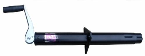 Tex Trail Jack TW A-FRM 5K black hydraulic jack with 15-inch lift, used for heavy-duty lifting and equipment support.