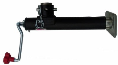Tex Trail Jack TW Tube MT 5K black jack with 10-inch lift, used for lifting and coupling heavy equipment.