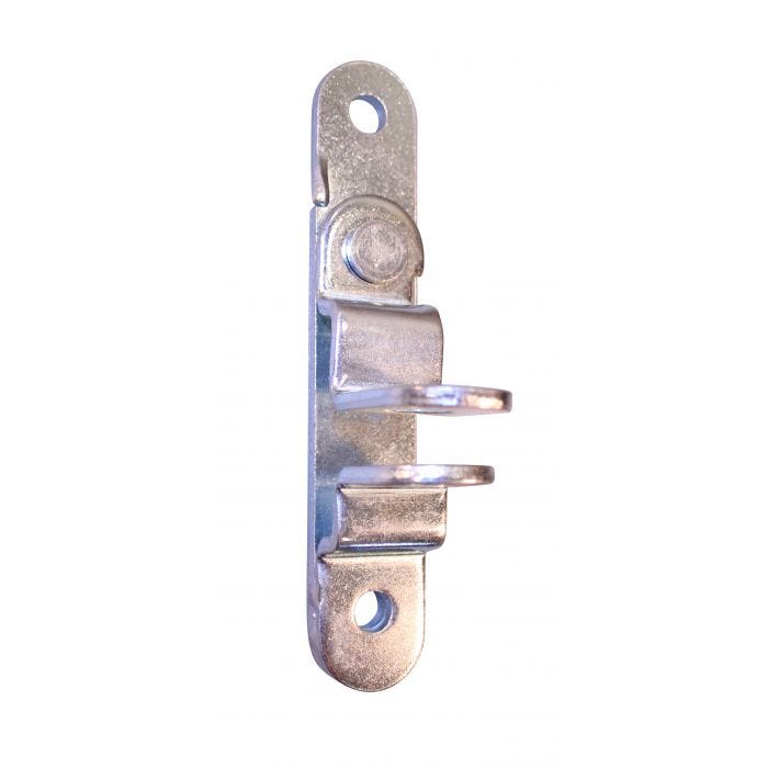Tex Trail lock cam hasp assembly, zinc riveted, for ramps, gates, and doors, with a sturdy metal construction.