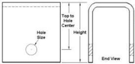 HANGER 1.75 x 3.25HC MULTI-FRONT/CENTER OR REAR HANGER 2K - 7K Axle Front/Center or Rear Hanger - 9000113 - Indiana Trailer Sales