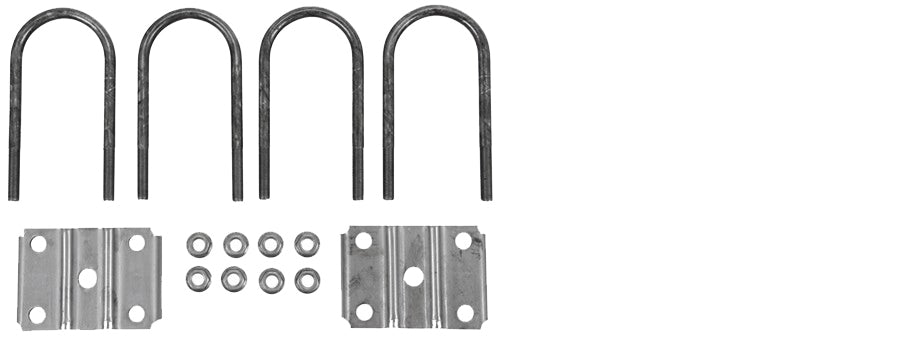Tex Trail suspension kit with two 1000# springs, U-bolts, and hardware for vehicle suspension upgrade in a detailed image.