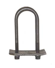 Tex Trail U-Bolt Kit 5.2-7K for suspensions, round shape, designed for heavy-duty vehicle applications.