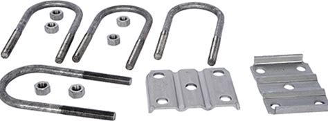 Tex Trail U-bolt kit for suspensions, 5.2-7K load capacity, round 9/16 inch bolts, 7.5-inch length, durable vehicle suspension component.