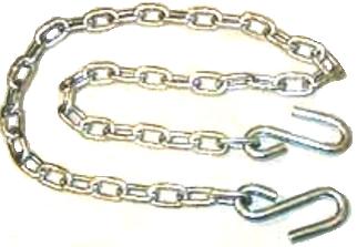 Tex Trail chain safety with 1/4 x 61 inch, 5K capacity, 7mm thick, designed for towing safety and accessories.