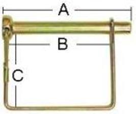 Tex Trail coupler snapper pin 1/4 inch for towing safety and accessories, shown in a close-up image.