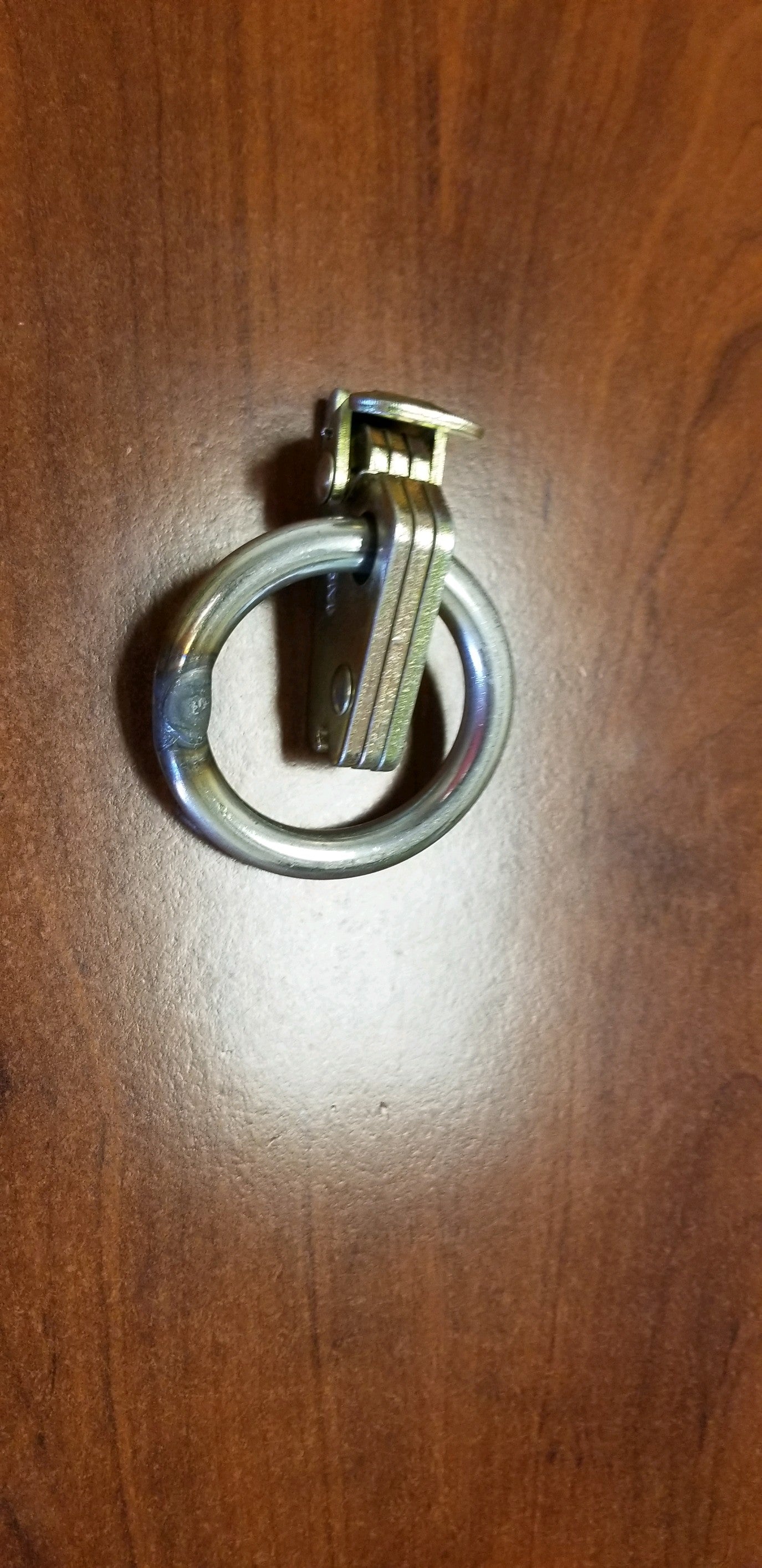 Tex Trail E-Track 2 O-Ring E/Fitting for towing, safety, and securing loads, with 2K WLL in durable metal construction.