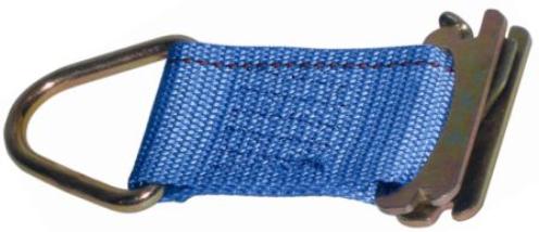 Tex Trail E-Track strap 2x6 with D-rind end, towing accessory for secure cargo tie-down in safety applications.