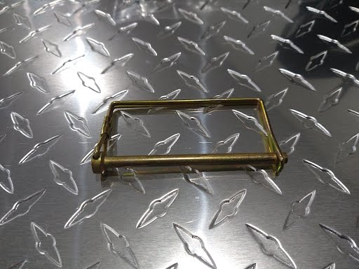 Tex Trail PJ Coupler Snapper Pin 1/4" x 3.75" long used for towing safety and accessory securement.