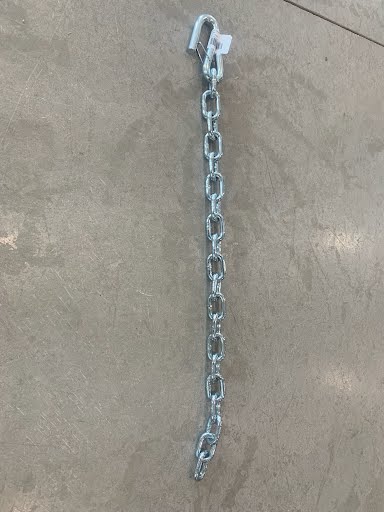 Safety Chain 1/4-inch Chain Link Diameter x 31-Inches Chain Link Length - Indiana Trailer Sales