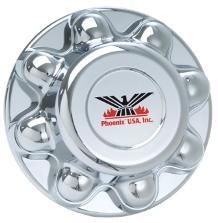 Chrome hub cover for 13/16-inch wheels by Tex Trail, designed for the HUBCOVER 865 QT765CHN model.
