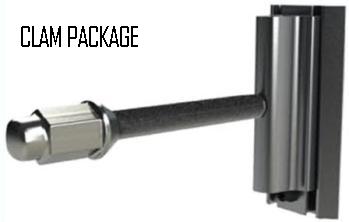 Tex Trail spare mount for cargo trailer, wheel and tire accessory, designed for secure cargo trailer wheel mounting.